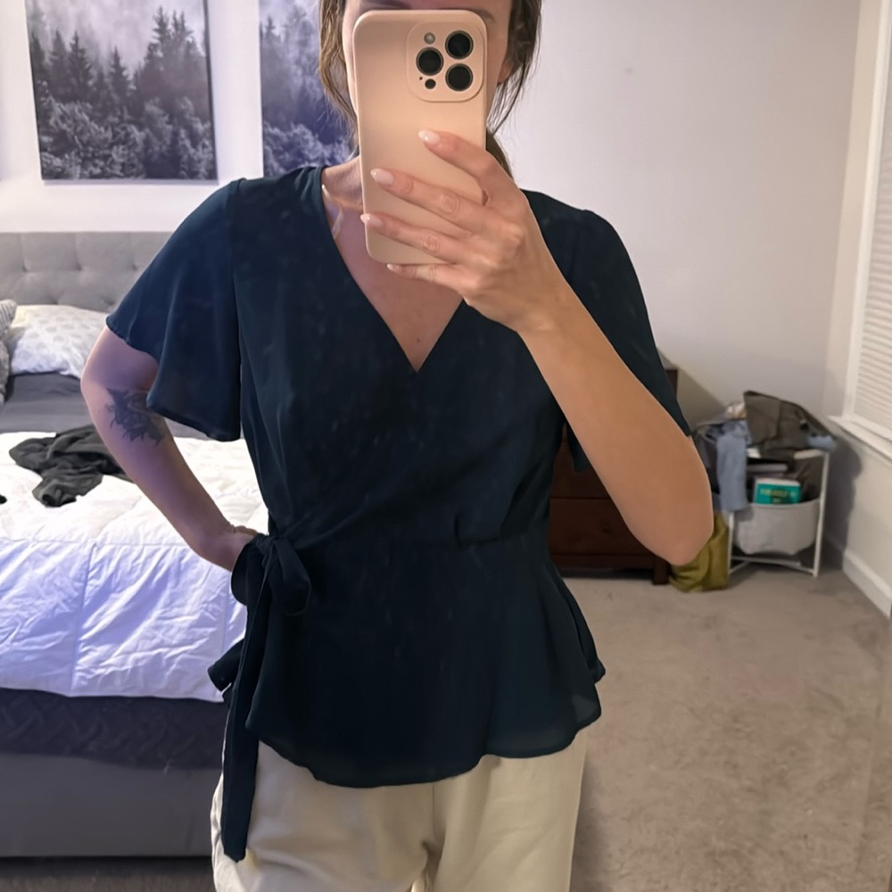 NWOT wrap top